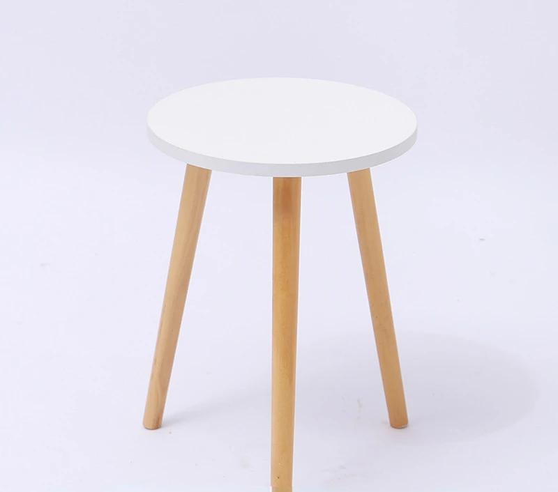 Nordic Style Mini Coffee Table Modern Minimalist Tea Creative Round Wood For Home Living Room   ZM1104