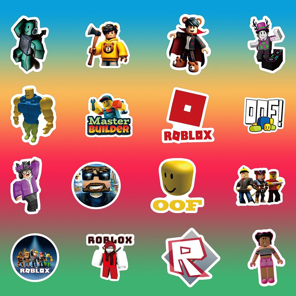 Roblox 60 Pcs Unique Shaped Non Repeating Game Stickers For Luggage Fridge Mug Notebook Laptop Decoration Game Fans Kids Teens