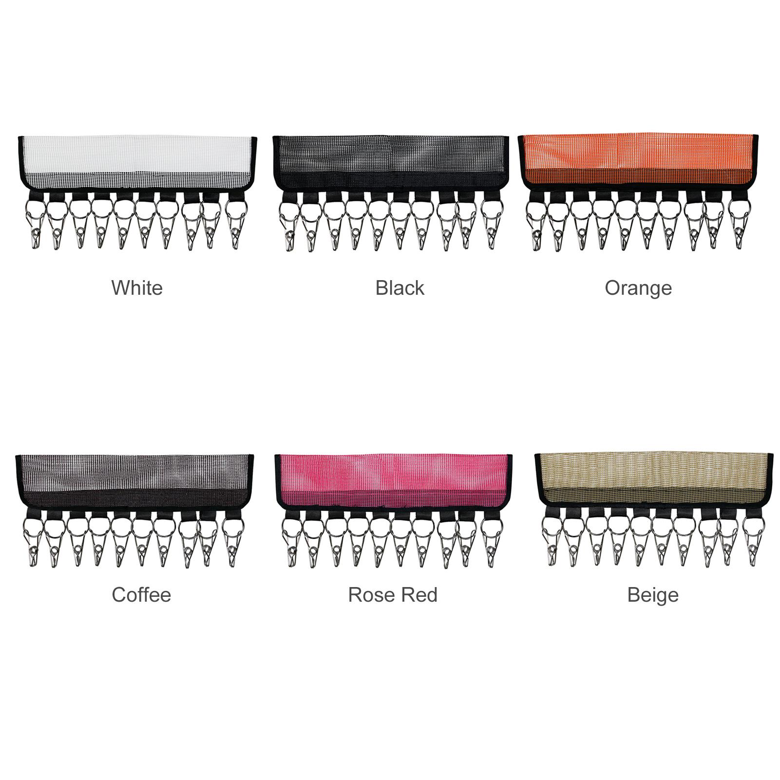 

Hat Rack with 10 Clips, Multi-Functional Plastic Iron Storage Rack Holder for Clothes, Towel, Hats