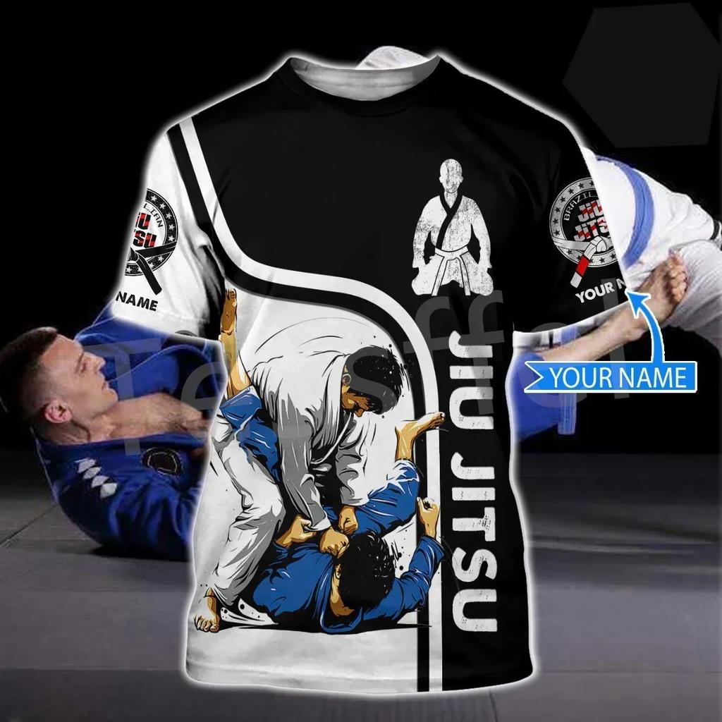 Fashionable Fun  Judo Pictures For Men's T-Shirts Trend Digital Printing Casual Round Neck Short Sleeved Tops