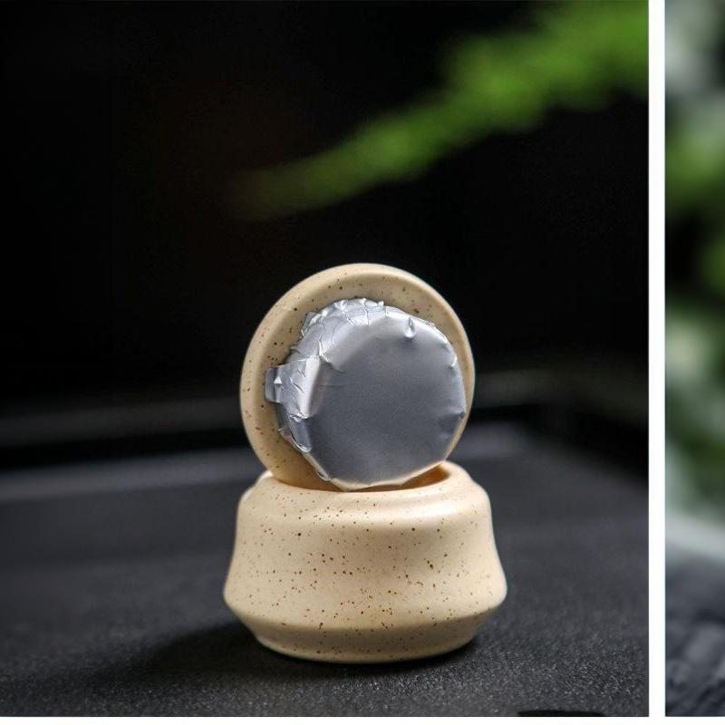 5ml Sealed Ceramic Cosmetic Jar Empty Portable Leakproof Pot for Face Cream Solid Perfume Travel Outdoor Use