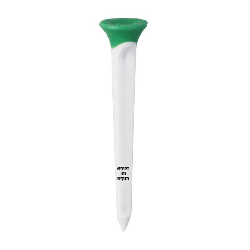 Durable Two-Color Square Golf Tee: ABS Plastic & Soft Rubber Cup Design