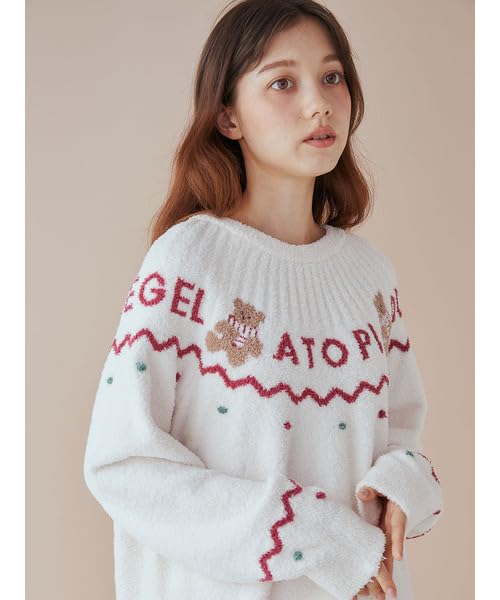 Gelato Pique HOLIDAY Nordic Pullover PWNT245159 IVR Free Size Women's