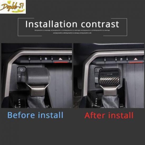 Carbon Fiber Pattern Gear Shift KNOB Cover Trim For Toyota Tundra -