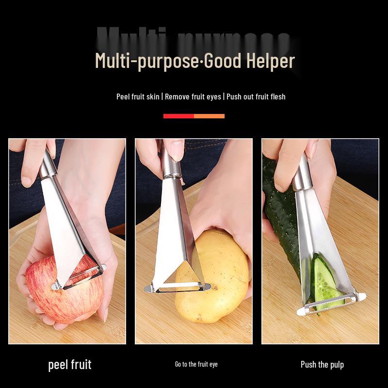 Stainless Steel Apple Slicer and Peeler Multi-Functional Tool