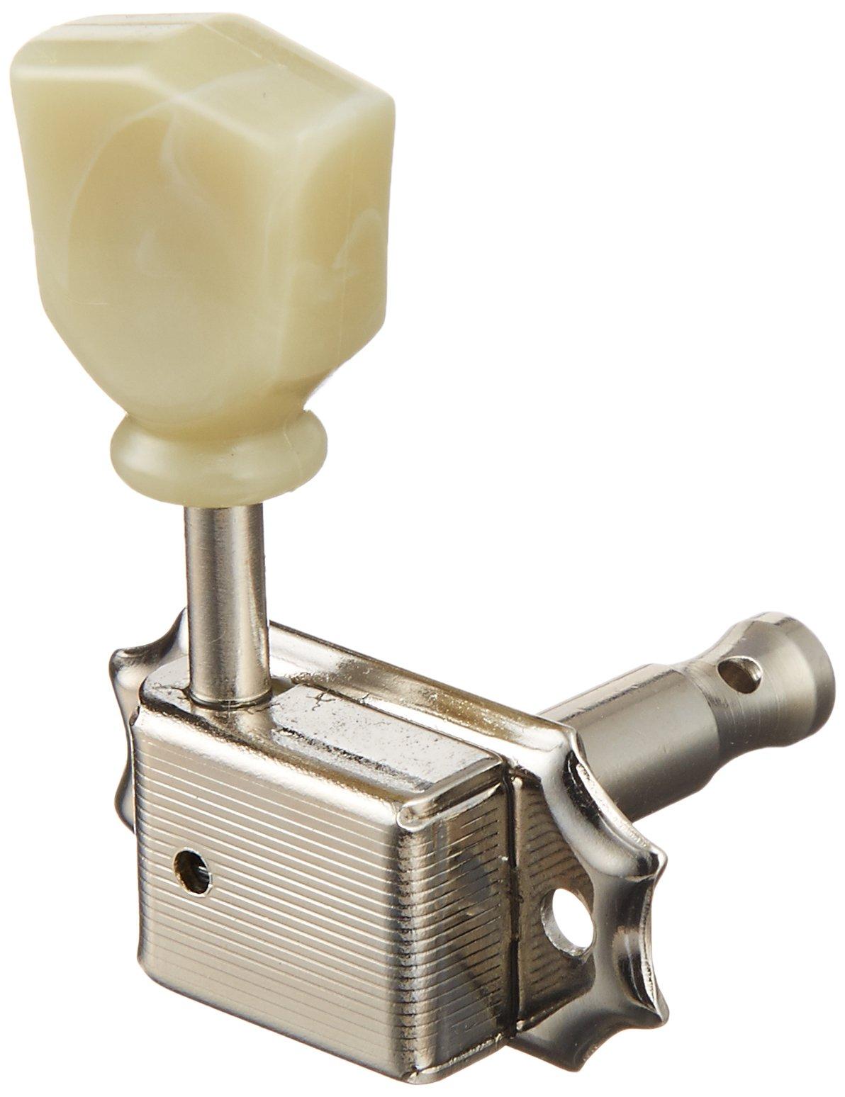 SCUD tuners with Keystone 6th string side bulk nickel Kluson-type knobs, finish, 2012N-BL