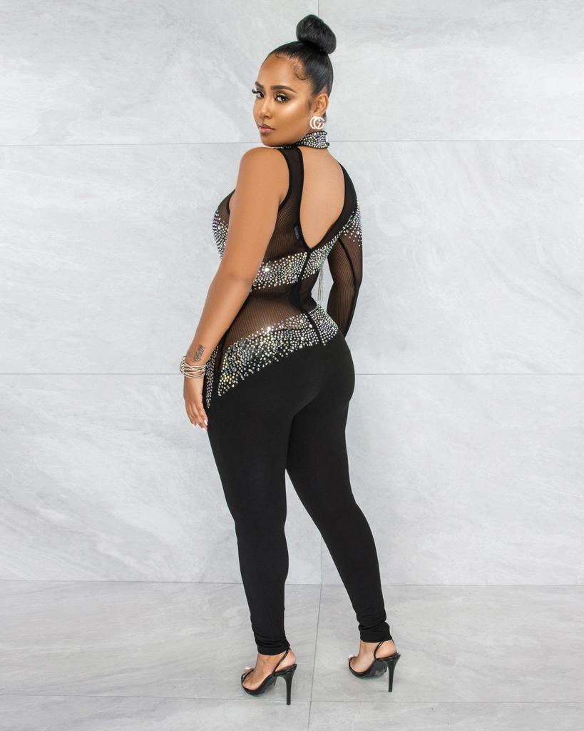 European & American Sexy Slimming Jumpsuit for Nightclubs - SK6017