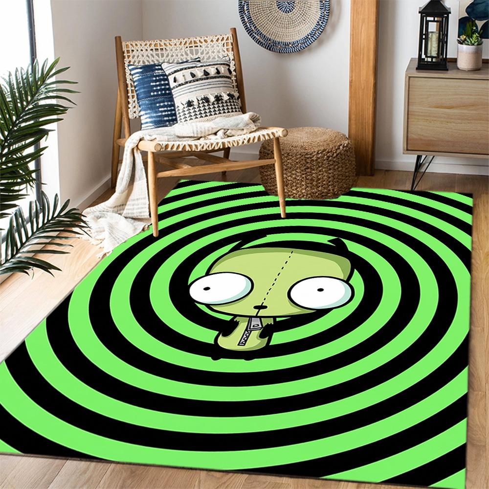 Zombie Invasion Carpet Suitable for Playrooms Balcony Game Room Dormitory Anti-slip Rug Office home decor Best for Christmas