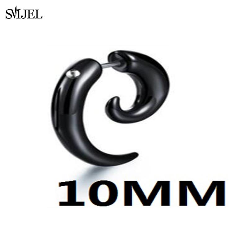 Punk New Fashion Spiral Earrings Tapers Snail Ear Expanders Black Earring 4/5/6/8/10 Mm Body Jewelry Men Women Ear Plug Piercing