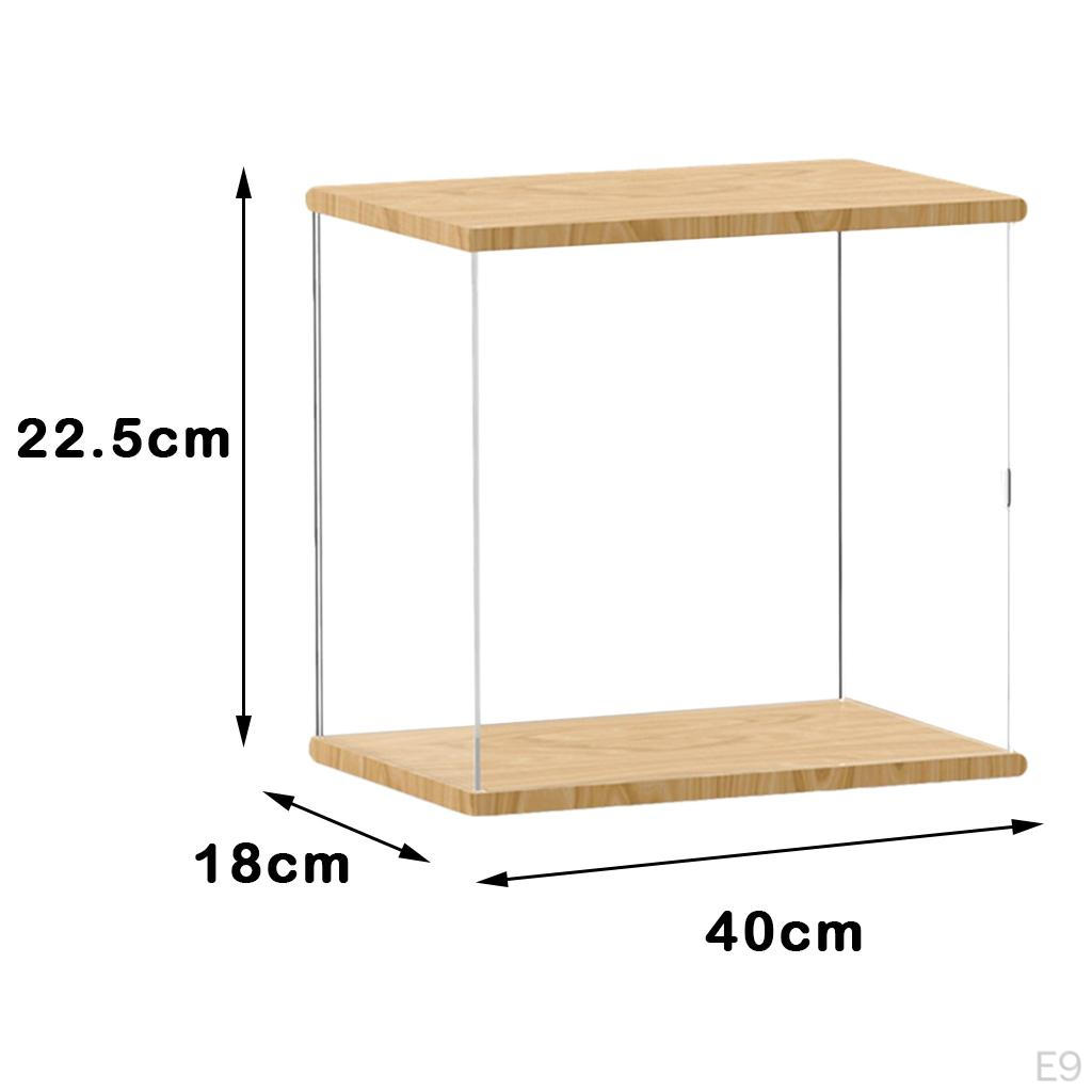 Acrylic Showcase Box Organizer Dustproof for Collectibles Holder