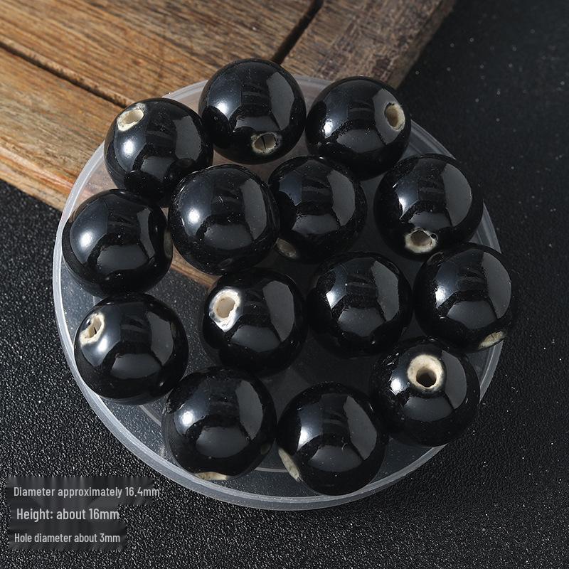 16mm Retro Ceramic Beads for DIY Bracelets & Necklaces