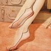 12 Styles Aurora Oil Stockings Narrow Edge Top Knee High One Line Stockings Pole Dance Women Clubwear Gothic Cuban Heel Hosiery