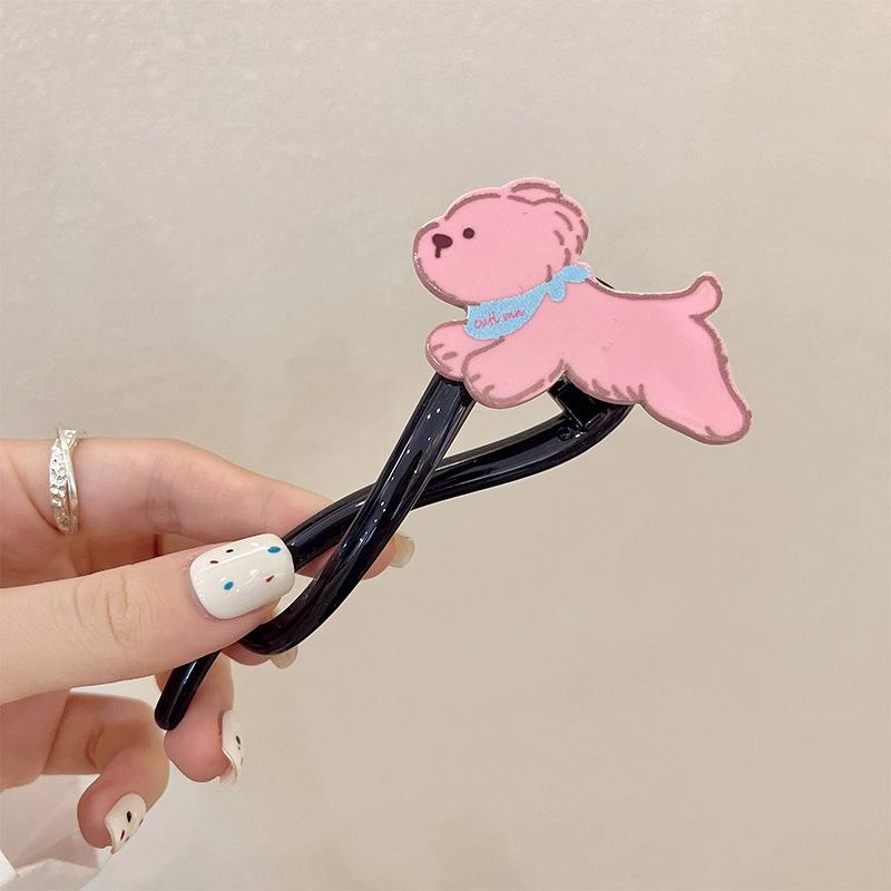 Elegant Women's Hair Accessories: Twist Hairpin, Claw Clip, Lazy Clip, Duckbill Clip for Stylish Buns and Hairstyles