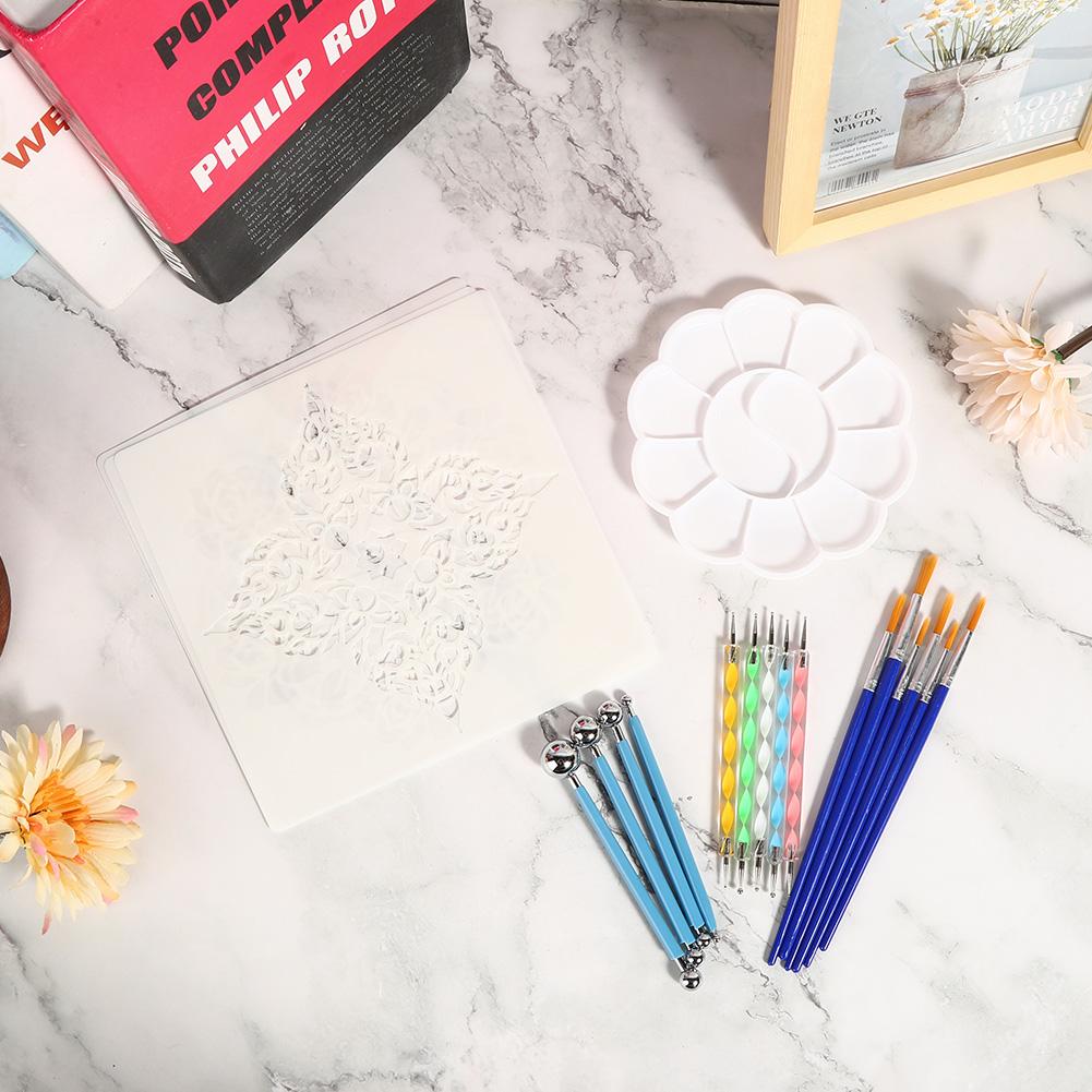 Kit di Strumenti per Pittura Fai da Te Set di Strumenti per Disegno, Punti e Pittura Artigianale per Principianti 20 pezzi / set