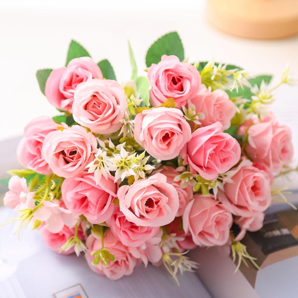 

Landscape Imitation Flowers 30cm Fake Flowers Beautiful Artificial Silk Flowers Spring розовый