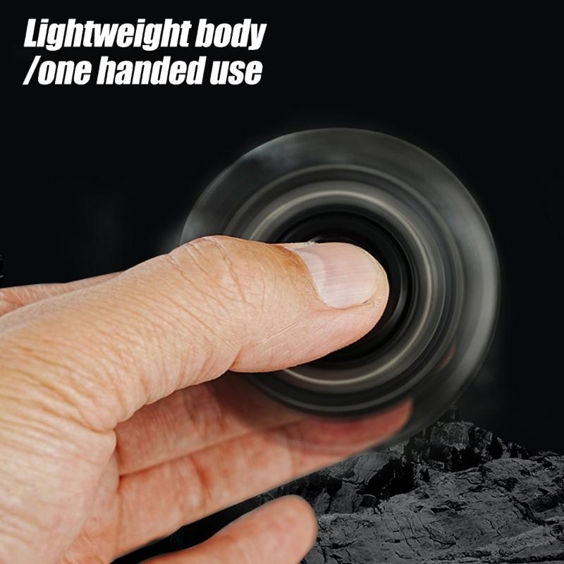 Durable Metal Focusing Enhancing Spinner with Black Rotation Portable Desk Companion for Adults