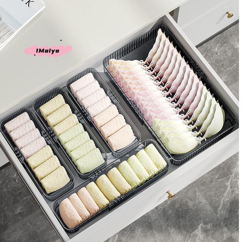 M-Expandable Drawer Organizer And Storage Bins Plastic Divider Box For Kitchen Flatware Makeup Tray Bathroom Office Holder