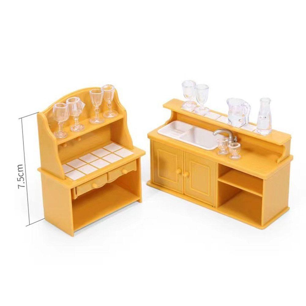 10Styles Dollhouse Miniature Bed 1/12 Chairs Model Toys New Accessories Dollhouse Decoration