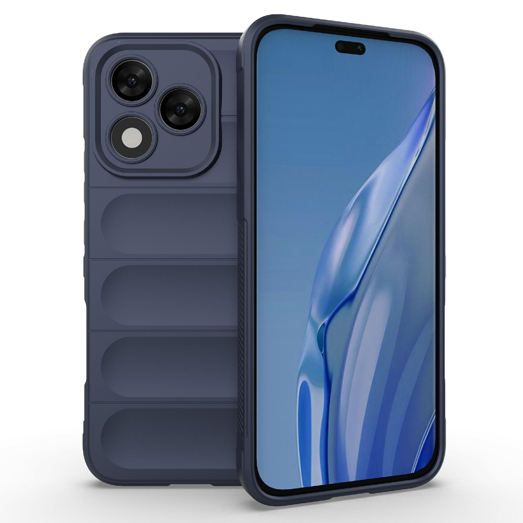 

For Honor 400 Lite Case Anti-Drop Soft TPU Rugged Phone Back Cover Dark Blue