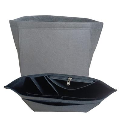 Organizer-Einsatz Filz Mehrfache Fächer Handtaschen-Organizer Tasche Einsatz mit Reißverschlusstasche Organisiert