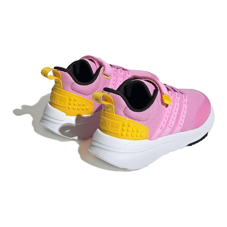 Adidas Lego X  Neo Racer TR21 Mesh Comfortable Versatile Durable Low-Top Kids Running Shoes Kids sneaker Pink Yellow ID7366
