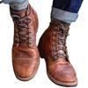 Neue Herrenstiefel Europäische und amerikanische Herbst- und Winter-Neuheit Schnürstiefel für Herren Workwear-Stiefel Herrenschuhe
