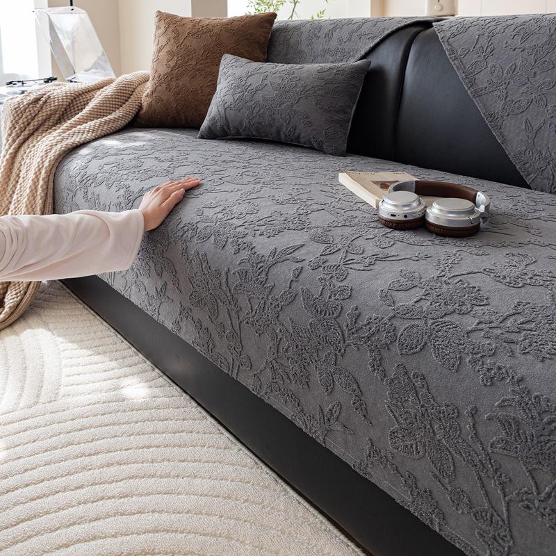2026 Winter Non-slip High-end Sofa Cushion Cover Protector 70*70cm