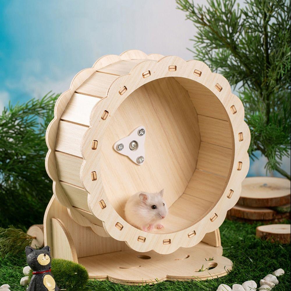 Slient Hamster Exercise Wheel Adjustable Height Rat Race Track Toy  for Exercising