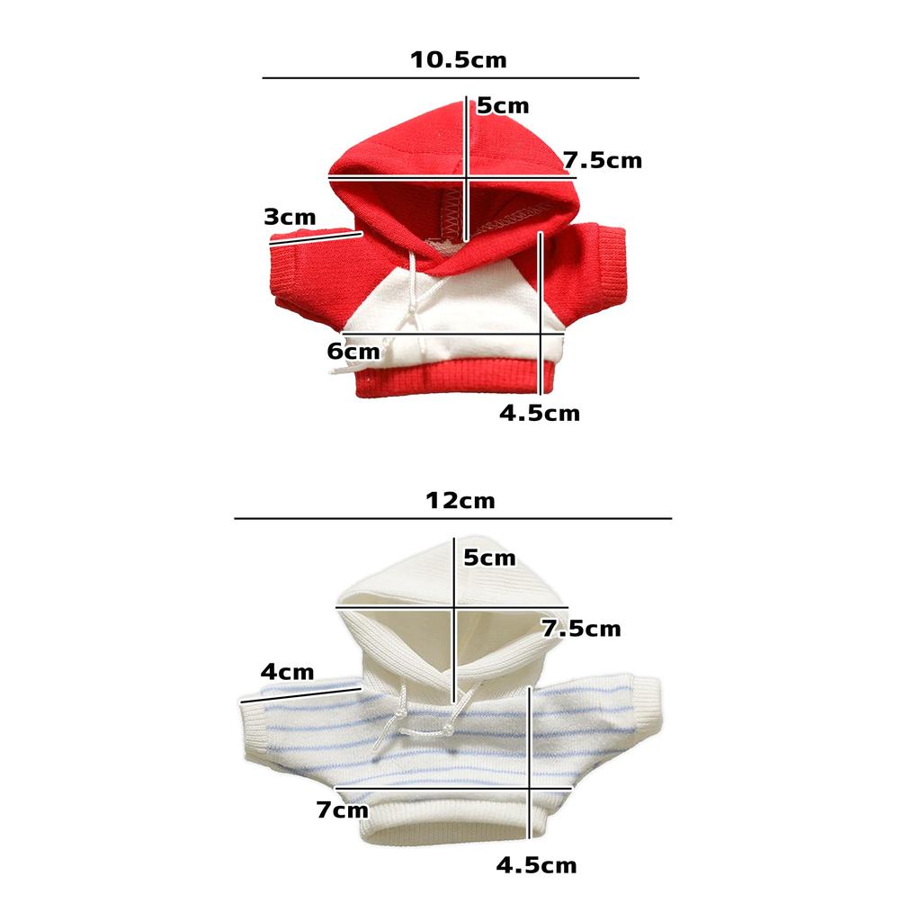 Two-tone Hoodie, 10cm Plush Toy, Green, Kigurumi, Accessories, Otaku, Doll, Mascot, Kpopdoll, Costume [Used]
