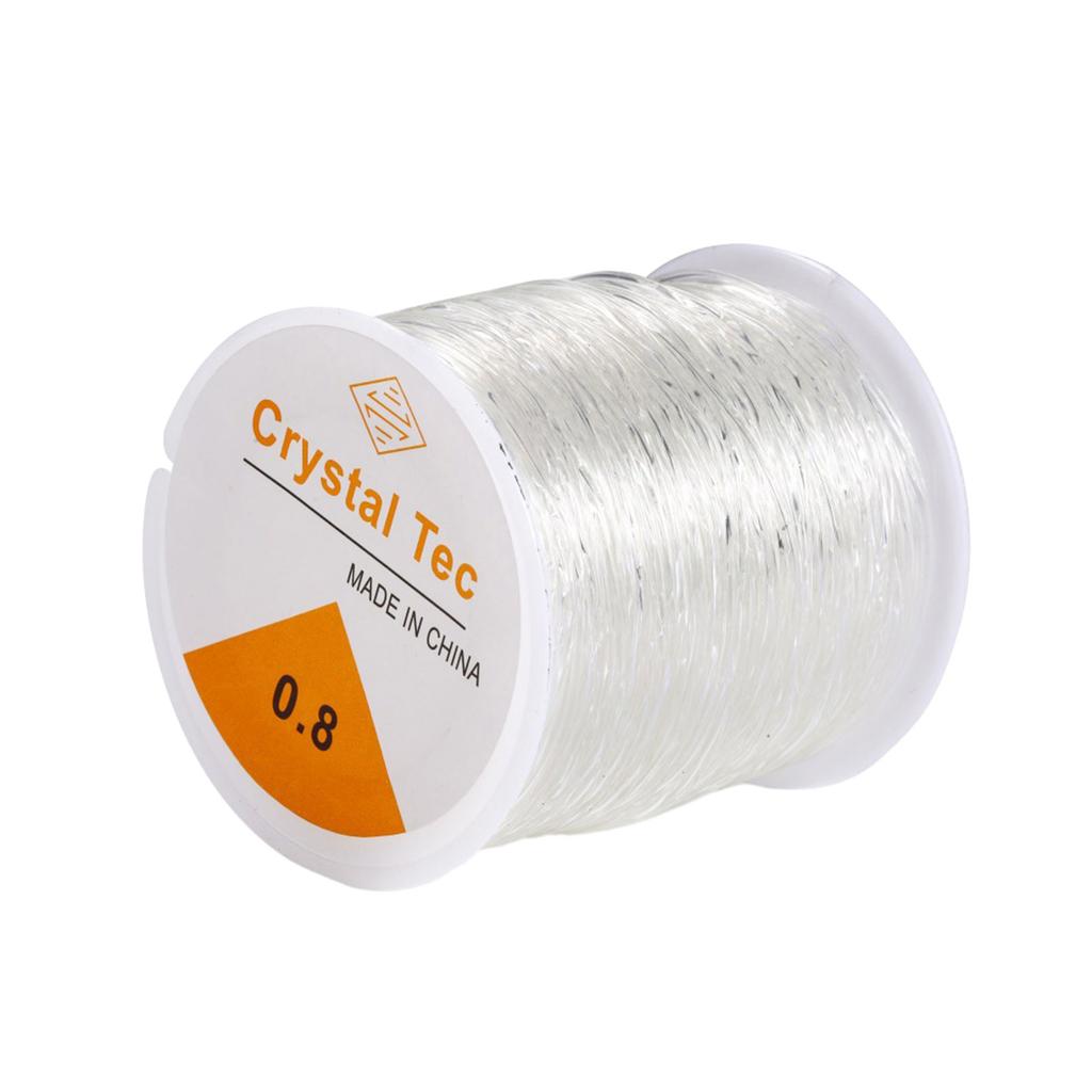 100M Resin Crystal Elastic Cord High Brightness Jewelry Making Thread Transparent DIY Beading Cord Bracelet Threads