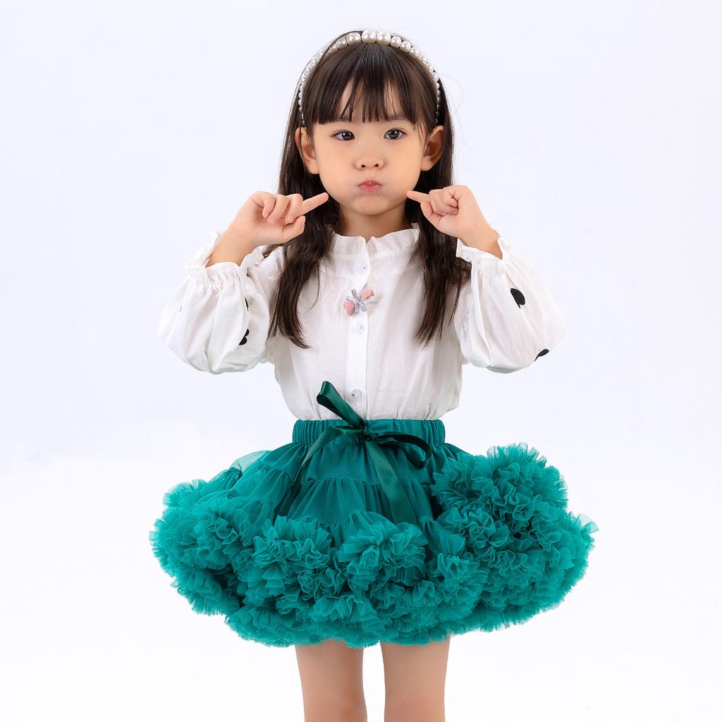 Girls Tulle Skirt Baby Children Tutu Pettiskirt Skirt Kids Fluffy Ballet Skirt Party Princess Girl Clothes
