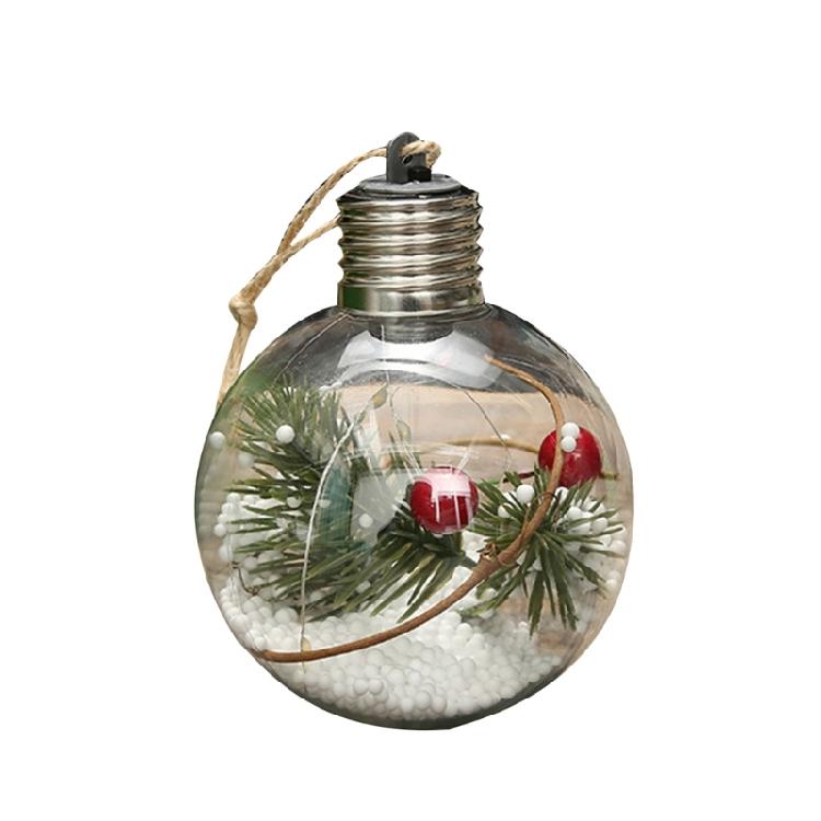 

Shiny Transparent Christmas Led Ball Lights for Christmas Wedding Pack of 1