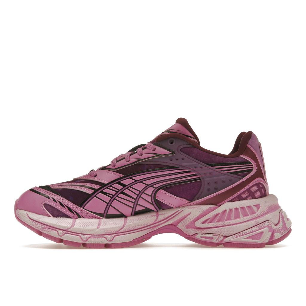 PUMA X PLEASURES Velophasis Overdye Unisex Grape Wine Mauve Pop Low Top Lifestyle Sneakers 391696-01