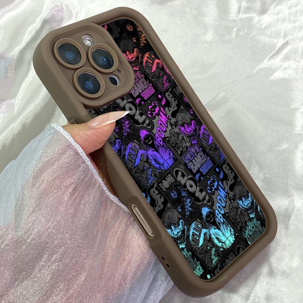 JT273 Grafitti Söt Konst för iPhone 17 16 15 14 13 Pro Max Samsung S26 S25 Ultra A17 A16 A07 A56 A36 Xiaomi 15T Redmi 15c Note 14 13 Mjukt Fodral
