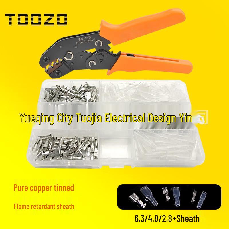 

Terminal Crimping Tool Set (48B Pliers + 300 Connectors) CN plug (adapter included)