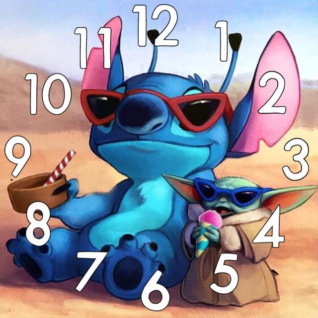 Clock AB Diamond Painting Kit 5D DIY Diamond Embroidery Handmade Art Children's Gift Crafts Home Decoration