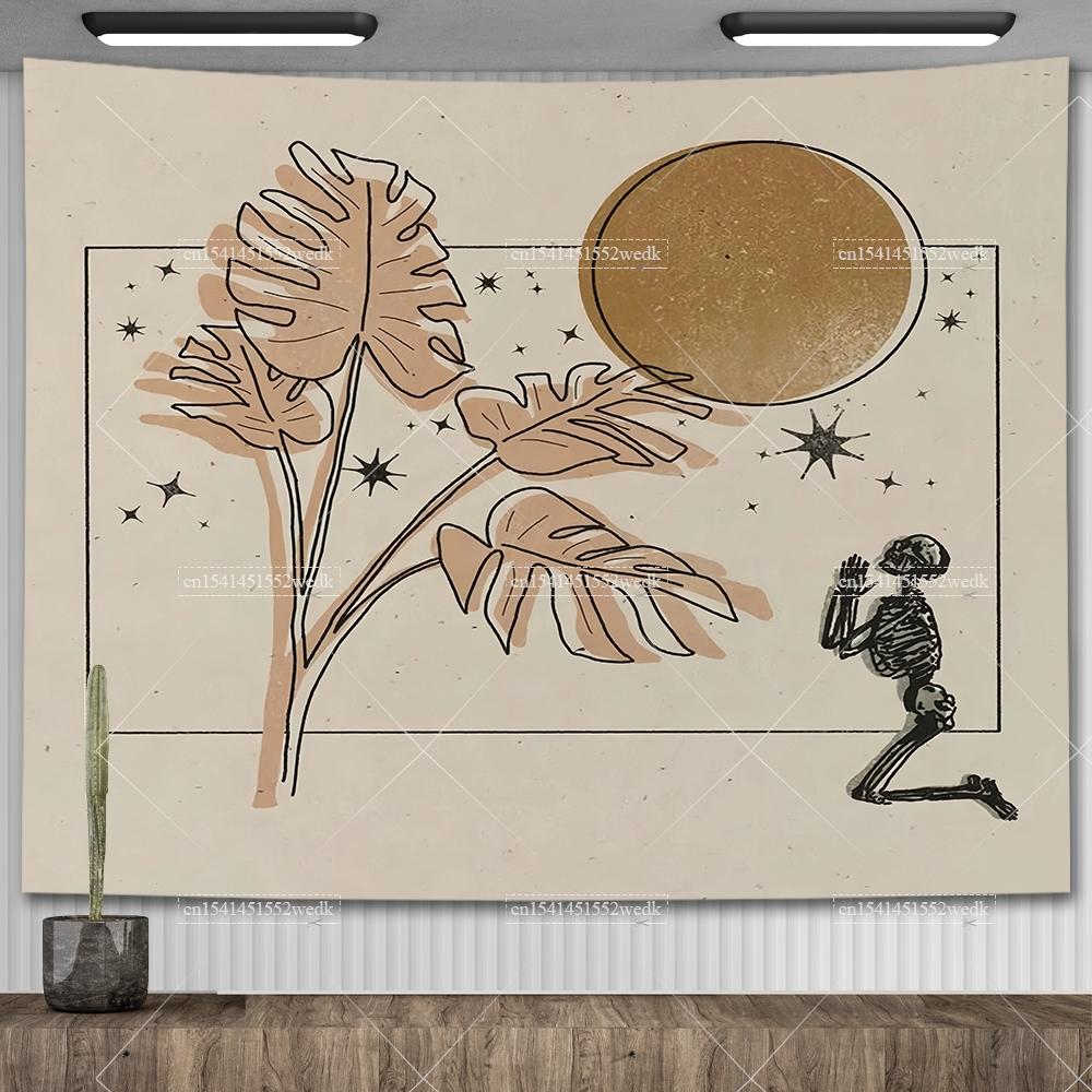 Tiger Tapestry Animals Cat Tarot Tapestry Wall Hanging Aesthetic Bedroom Decor Polyester Tapestries Large Background Cloths