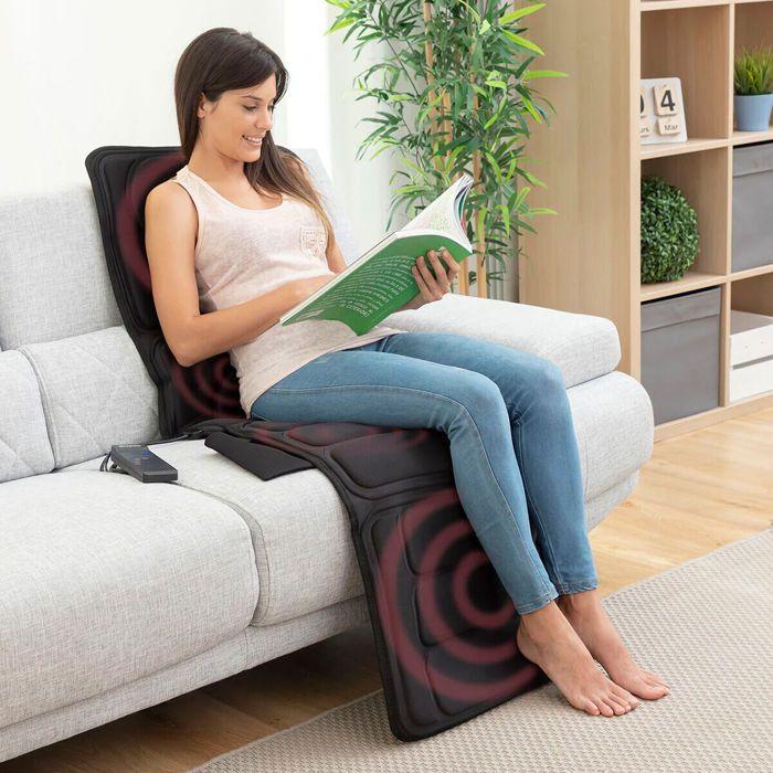 Matelas de massage - INNOVAGOODS - Vhemat - 10 moteurs - 5 modes - Chaleur lombaire