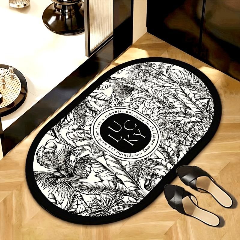 Lucky Luxury Mata Łazienkowa High-End Chłonna Mata Podłogowa Antypoślizgowa Odporna na Zużycie Wycieraczka Dywanik Do Sypialni Salonu Domowego Dec