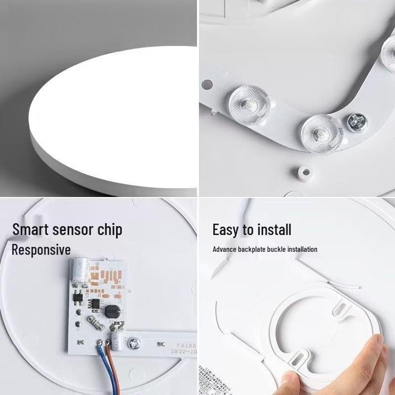 Sound-Activated Round Sensor Ceiling Light