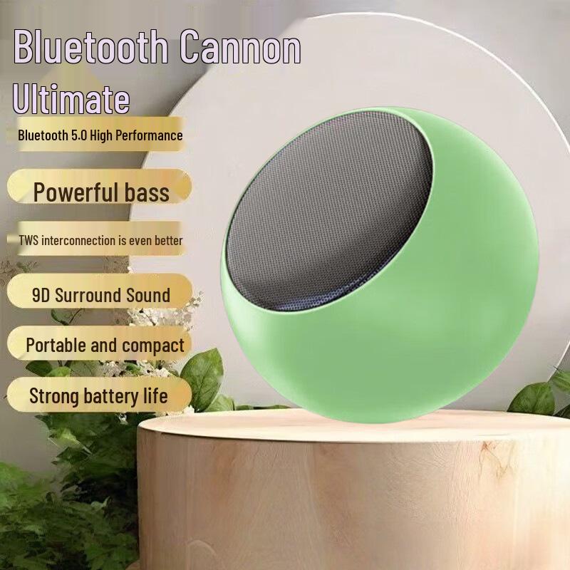 Mini Steel Cannon Bluetooth Speaker: Compact, Portable, Outdoor Wireless with Super Bass and High-Quality Sound M3