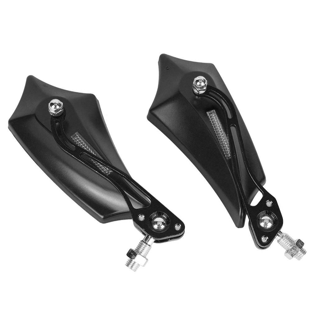 A Pair of Universal Motorcycle Motorbike Modified Accessories Rear View Rearview Mirror(Black)