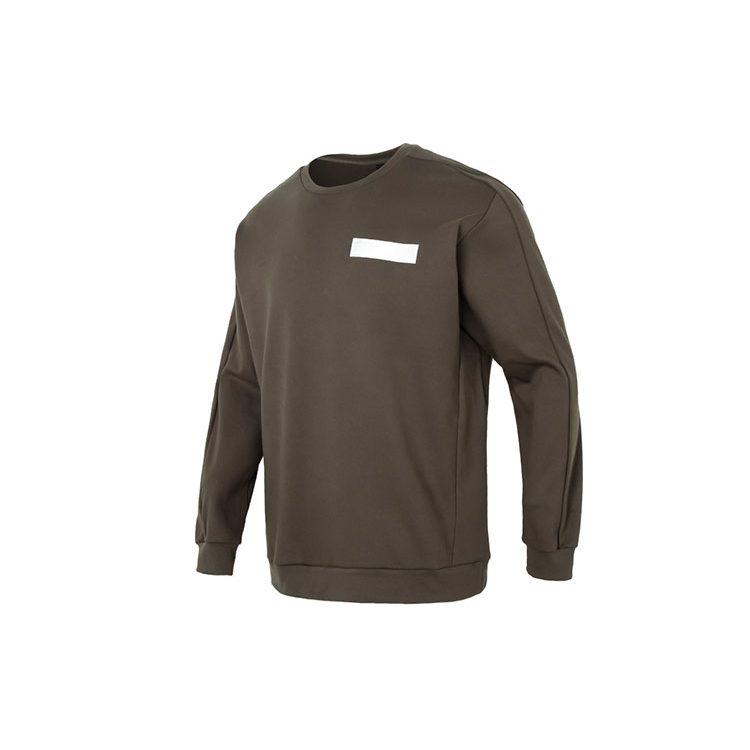 Adidas Sweatshirts Men's Olive Green Crew Neck Moderate Regular HY5838