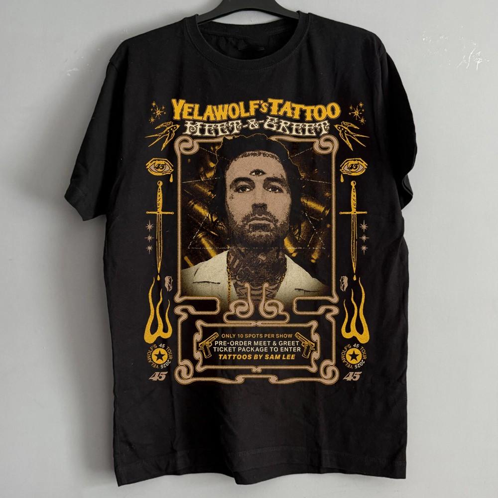 Rare Yelawolf 45 Tour Unisex Men S-235XL 20D319 Unisex T-Shirt S