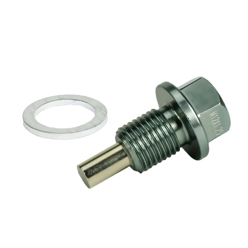 M12*1.25MM Magnetic Oil Drain Plug/Oil Sump drain plug Red Blue Black Gold Purple Silvery Green Gray Oil Drain Plugs 3