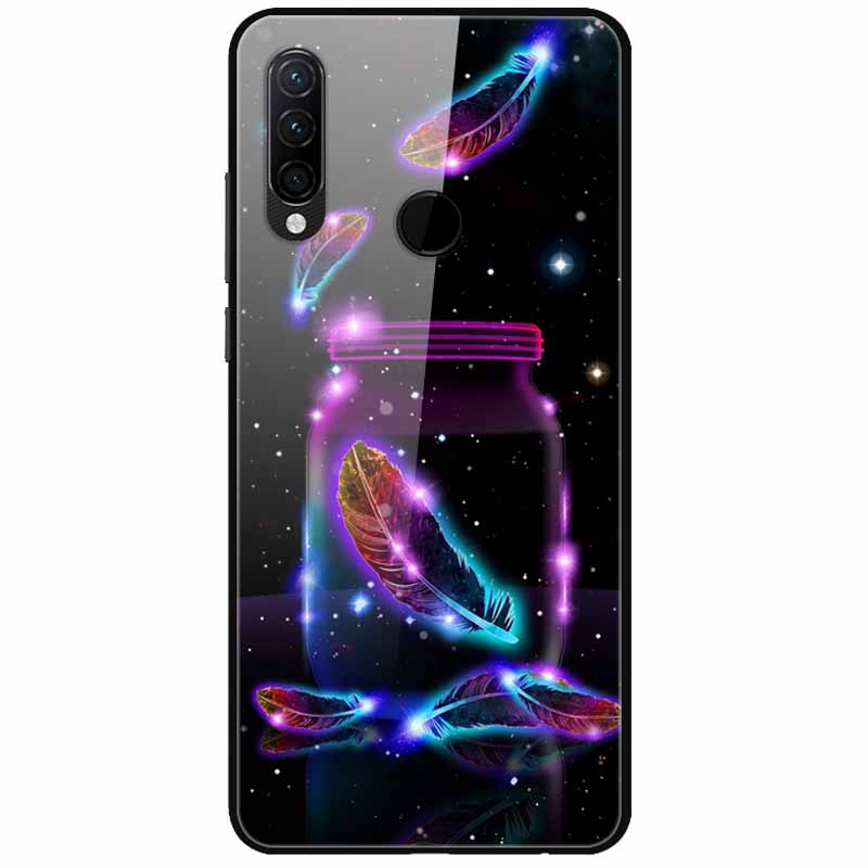 For Huawei P30 Pro Lite Case Cool Tempered Glass Luxury Coque Covers for Huawei P20 Lite P 20 P20Pro P30Pro P 30 Hard Back