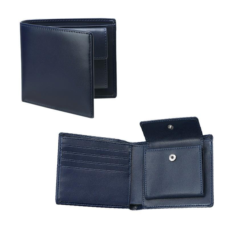 Men's Carbon Fiber Pattern Wallet Two-fold Genuine Leather Multi-slot Change Position Short Clip