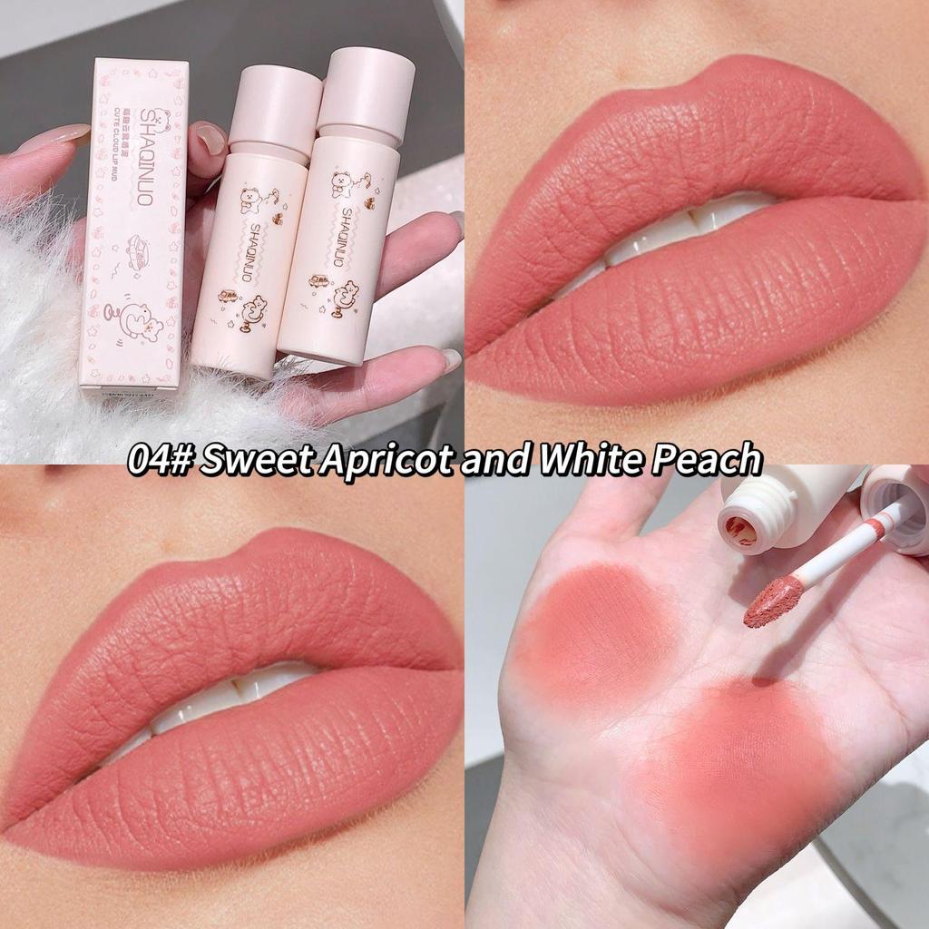 SHAQINUO Cloudy Lip Clay Colours Matte Lip Mud & Design Cosmetics Lip Mud For Daily Makeup Application