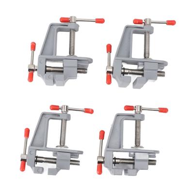 4PCS Mini braçadeira de mesa portátil liga de alumínio mini braçadeira de bancada para artesanato DIY