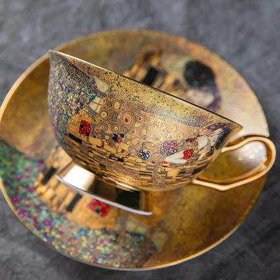 Pokročilý kostní porcelán Kostní porcelán Šálek na kávu Podšálek Lžička Sada Evropský Keramický Odpolední čaj Kávový šálek Jednoduchý Domácí Vintage Čajový servis